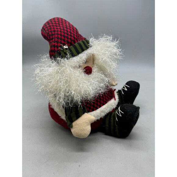 Christmas Holiday Santa Claus Plush Doll with Sound 11" Tall Used READ - Picture 7 of 9